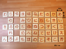 画像をギャラリービューアに読み込む, 砂文字板ひらがな(46枚セット)