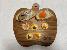 画像をギャラリービューアに読み込む, カッティングボード りんご